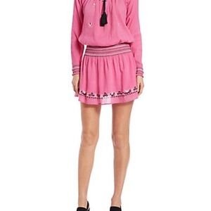 LoveShackFancy Elegant Pink Mini Dress for Women